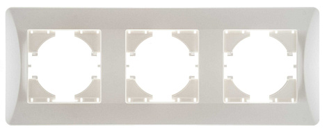 Рамка 3-постовая Gusi Electric Ugra жемчуг