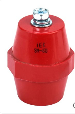 Изолятор шинный SM 60 (М8) силовой с болтом IEK