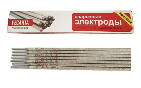 Электрод МР-3 Ф3,0 пачка 1 кг 71/6/20 Ресанта