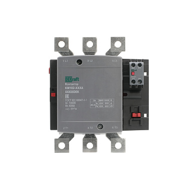 Контактор 225А 380В АС АС3 АС4 1НО+1НЗ КМ-102 DEKraft