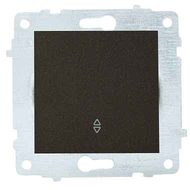 Выключатель 1 СП 10А проходной механизм Ovivo черный металлик