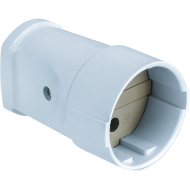 Гнездо штепсельное (розетка переносная) без заземления 10А 250В белый Navigator 61 716