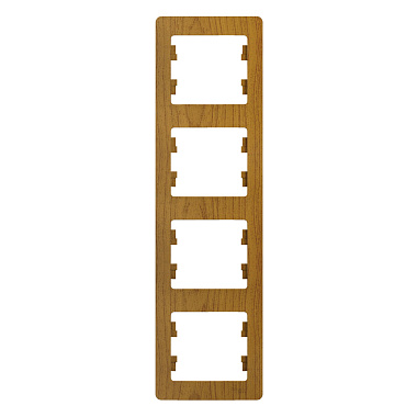 Рамка 4-постовая вертикальная SE Glossa дуб