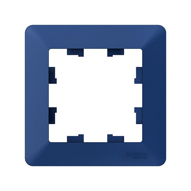 Рамка 1-постовая SE AtlasDesign Air аквамарин/дымчатый черный