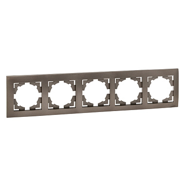 Рамка 5-постовая EKF Валенсия графит