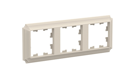 Рамка 3-постовая SE AtlasDesign Antique бежевый