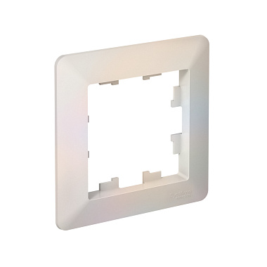 Рамка 1-постовая SE AtlasDesign Air жемчуг/дымчатый белый