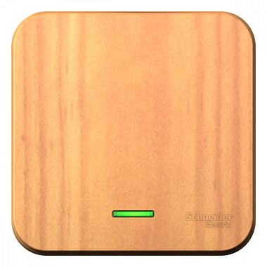 Выключатель 1 ОП 10А с подсв. SE Blanca ясень