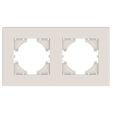 Рамка 2-постовая Gusi Electric City2.0 бежевый