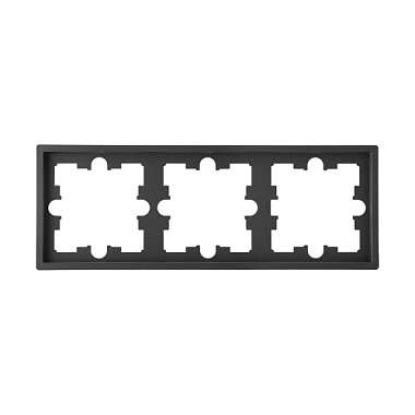 Рамка 3-постовая Bylectrica Carre графит