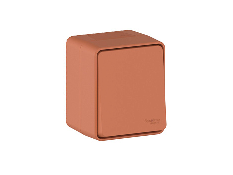 Переключатель 1 ОП IP54 10 АХ SE AtlasDesign Profi54 терракотовый