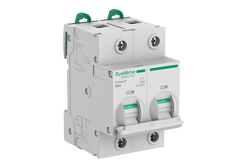 Автоматический выключатель 2P  63A (D) 10kA АВ 400В 27мм SE Systeme9