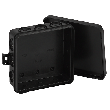 Коробка расп. ОП 100х100х35мм IP54 12 вводов Рувинил черный