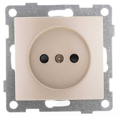Розетка 1 СП 16А с з/шт механизм Gusi Electric Bravo шампань