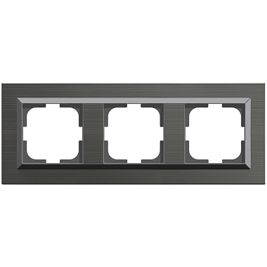 Рамка 3-постовая Ovivo Quantum серый магнит