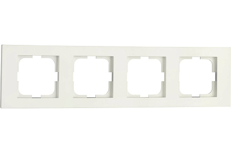 Рамка 4-постовая Ovivo Grano белый