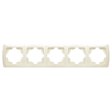 Рамка 5-постовая гориз. Viko Carmen крем