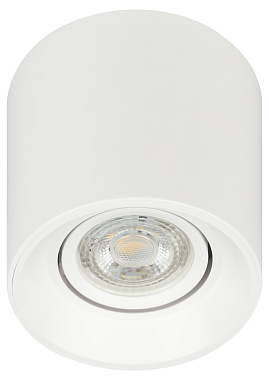 Светильник настенно-потолочный спот ЭРА OL25-1 WH MR16/GU5.3, белый, поворотный Б0054383