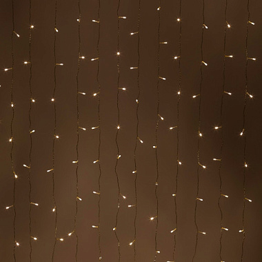 Гирлянда Занавес 3*2м теплый белый свет 8 реж. 220В IP20 320 светодиодов ЭРА Б0051872