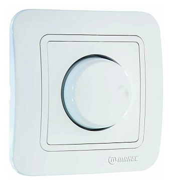Светорегулятор 1 СП 600Вт поворотный (диммер) Makel Lillium белый