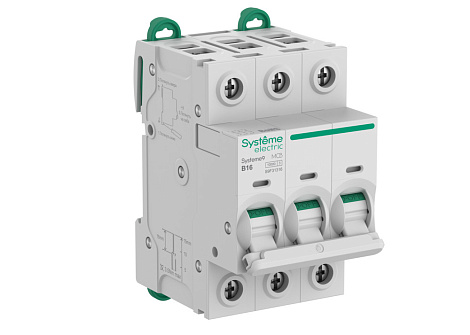 Автоматический выключатель 3P  16A (B) 10kA АВ 400В SE Systeme9