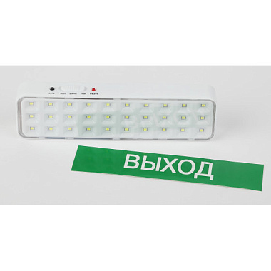 Светильник светодиодный аварийный  3Вт 5ч непостоянный 30LED выход ЭРА Б0044395