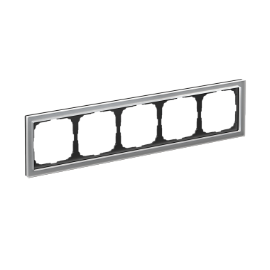 Рамка 5-постовая орг. стекло SE ArtGallery Pure алюминий