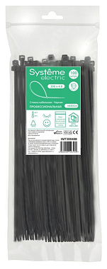 Хомуты черные нейлон 4,8*300 (100 шт) SE