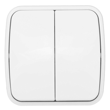 Выключатель 2 ОП 10А EKF Минск белый