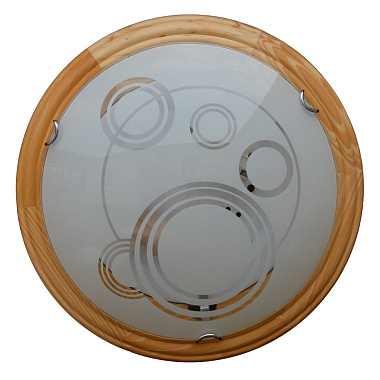 Светильник бытовой 2901/с "Галлактика" глянец. D360, 2*Е27 "Сосна"