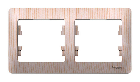 Рамка 2-постовая гориз. SE Glossa сосна