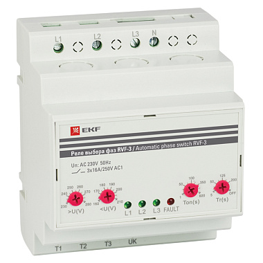 Реле выбора фаз RVF-3 EKF