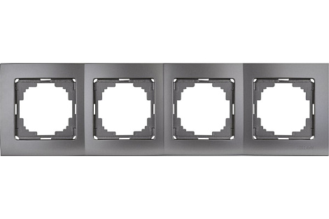 Рамка 4-постовая Nilson Touran Metallic антрацит