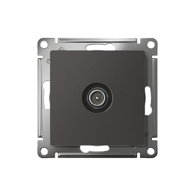 Розетка 1 СП TV оконечная 1дБ механизм SE AtlasDesign базальт