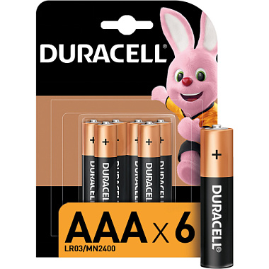 Элемент питания Duracell LR03-6BL BASIC Б0014858