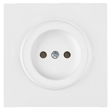 Розетка 1 СП 16А квадратная Bylectrica Прованс белый