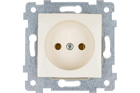 Розетка 1 СП 16А механизм Кунцево-Электро Мария слоновая кость