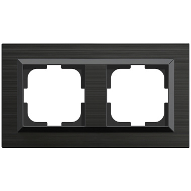 Рамка 2-постовая Ovivo Quantum антрацит