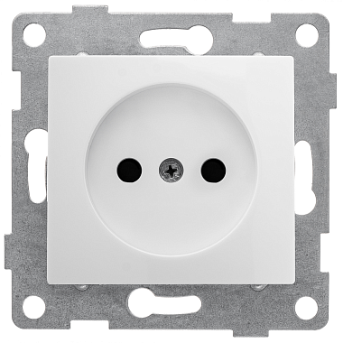 Розетка 1 СП 16А с з/шт механизм Gusi Electric Bravo белый