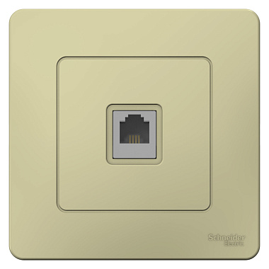 Розетка 1 СП телефонная RJ11 SE Blanca бежевый