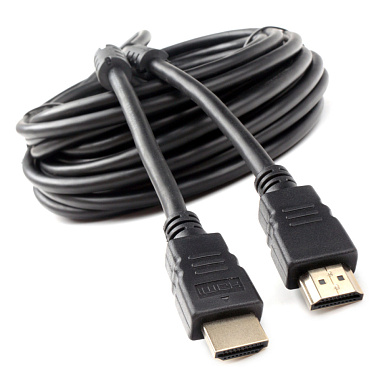 Кабель HDMI Cablexpert CCF2-HDMI4-10, 19M/19M, v2.0, медь, позол.разъемы, экран, 2 фер.кольца, 3м, черный, пакет