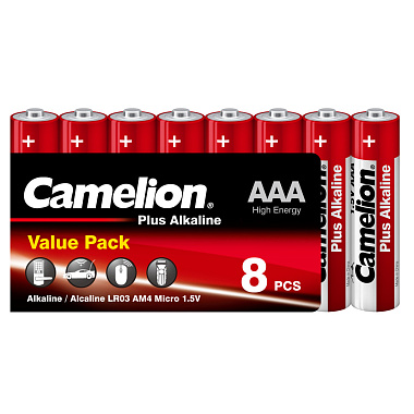 Элемент питания LR03-SP8 Plus Alkaline 1.5В Camelion