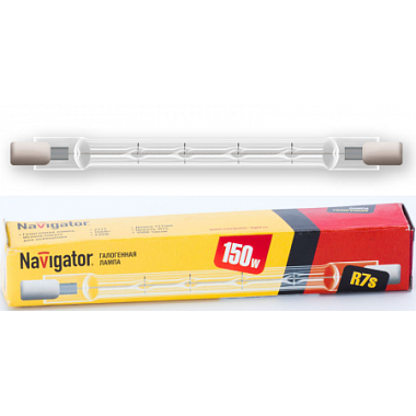 Лампа галогенная R7s  150Вт 220В линейная J117mm Navigator 94 219