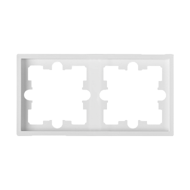 Рамка 2-постовая Bylectrica Carre белый