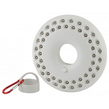 Фонарь кемпинговый светодиодный на батарейках с магнитом и карабином ЭРА Б0032283