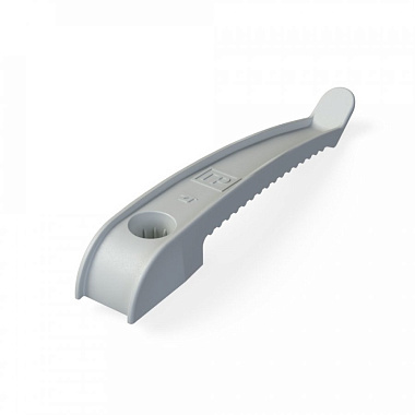 Держатель кабеля односторонний для прямого монтажа серый Промрукав