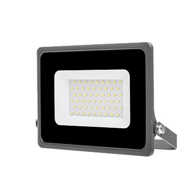 Прожектор светодиодный  50Вт 6500К IP65 4500Лм серый Wolta