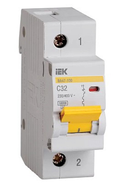 Автоматический выключатель 1P  32А (C) 10kA ВА 47-100 IEK