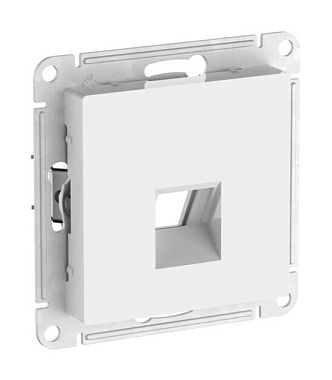 Лицевая панель розетки 1-местной для функций типа Keystone SE Atlasdesign белый