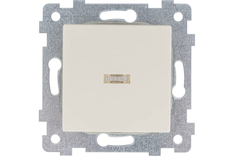 Выключатель 1 СП 10А с подсв. механизм Кунцево-Электро Аксиома слоновая кость